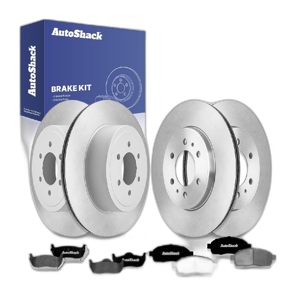 Front Rear Brake Rotors Ceramic Pads for Ford, F-150 2009, 4WD RWD V8 4.6L 5.4L