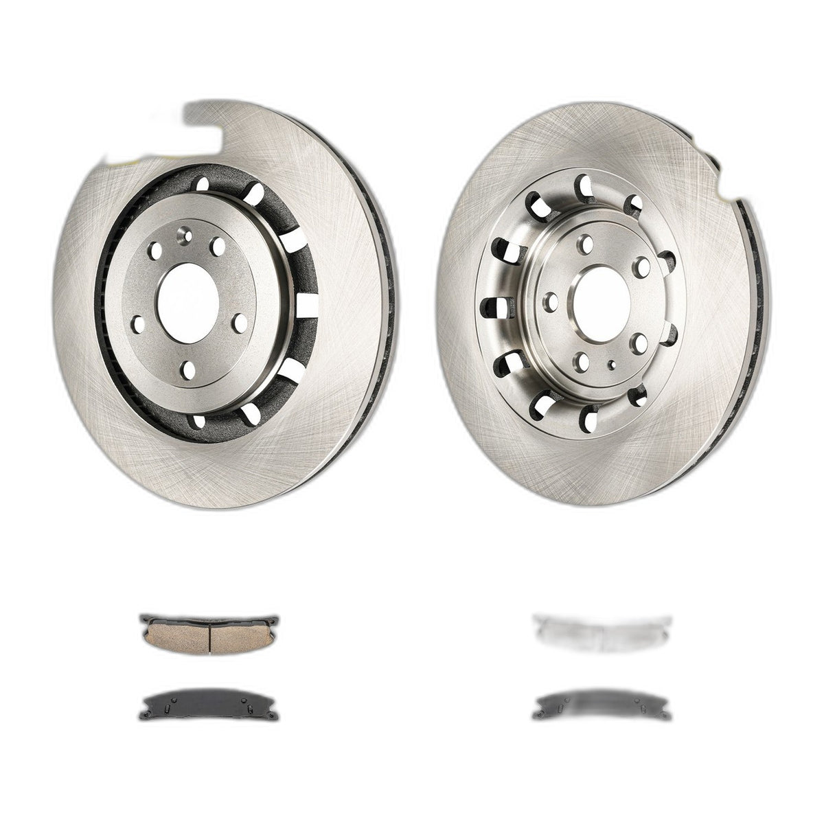 Front Ceramic Pads & Coated Rotors for 2013-2019 Ford Explorer and PI Utility