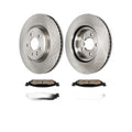 Front Vented Disc Brake Rotors and Ceramic Pads Kit Fits 2011-2012 Ford Explorer