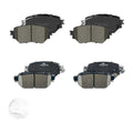Front Rear Disc Ceramic Brake Pads Set For 2017 - 2018 Mazda 3 Mexico Built