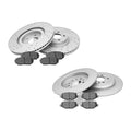 Front Rear Brake Disc Rotors Ceramic Brake Pads Kit For Ford Edge Mkx 2011 -2015