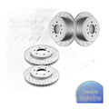 Front Rear Brake Rotors Pads for Lincoln MARK LT Ford F-150 Drilled and Slotted