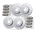 Drilled Front Rear Brake Rotors Pads Kit for Chevrolet Equinox Terrain Brakes