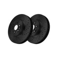 Rear Drilled Slotted Brake Rotors Pair for Ram 1500 2025