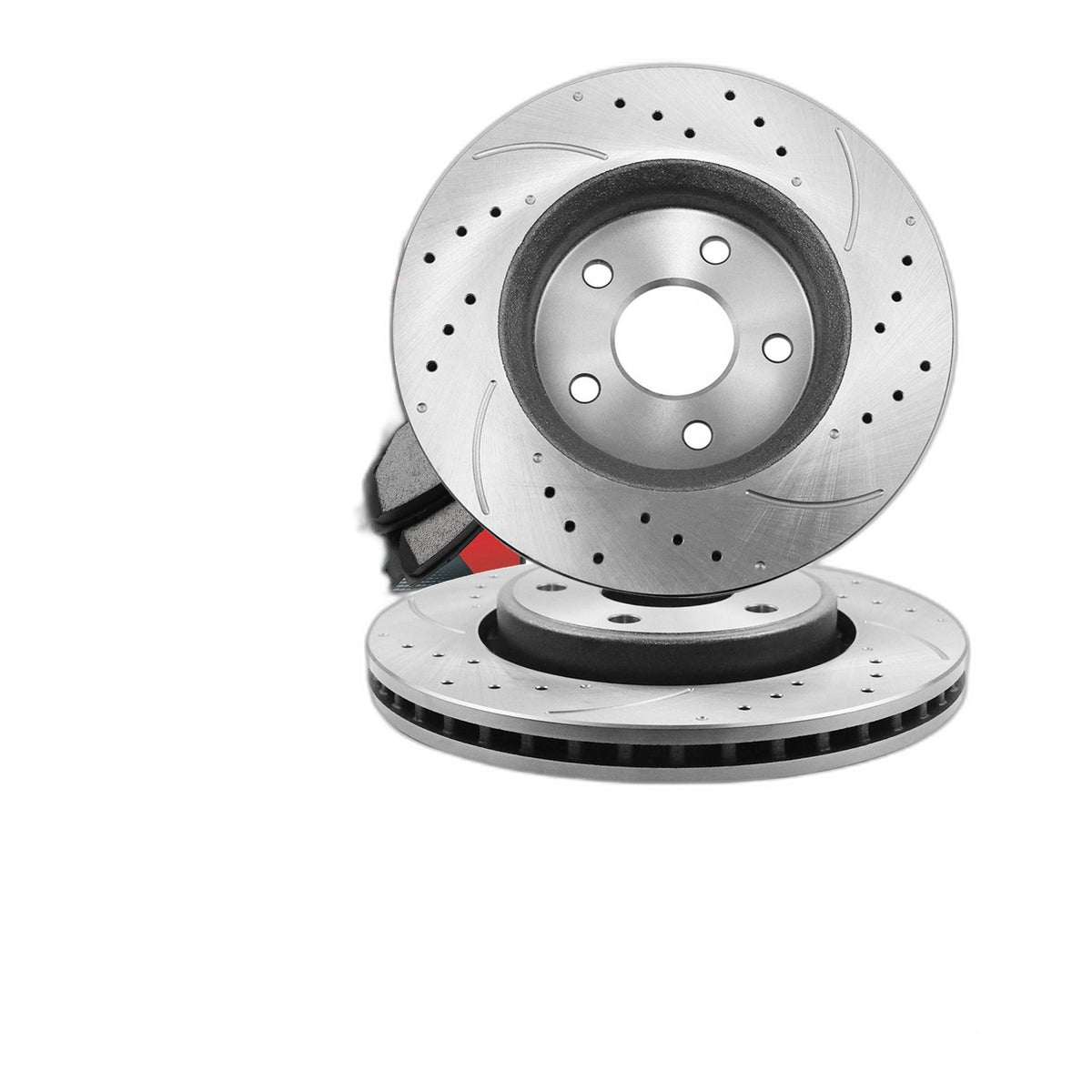 330mm Front Rotors Ceramic Brake Pads Kit For 2012-2020 for Jeep Grand Cherokee