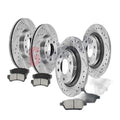 Front & Rear Rotors Brake Pads for Ford Fusion Mazda 6 Lincoln MKZ Mercury Milan