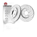 Front Slotted Brake Rotors Pads Kit for Ford F-150 2014 Lincoln Mark LT