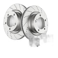 Front Drilled Rotors Brake Pads Kit Fit Toyota Tundra Sequoia Land Cruiser LX570