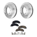 Front Brake Disc Rotors and Pads Kit for F250 Truck F350 Ford Excursion 00-05