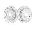 Rear Brake Rotors and Pads Kit for 2005-2010 Honda Odyssey Brakes Slotted
