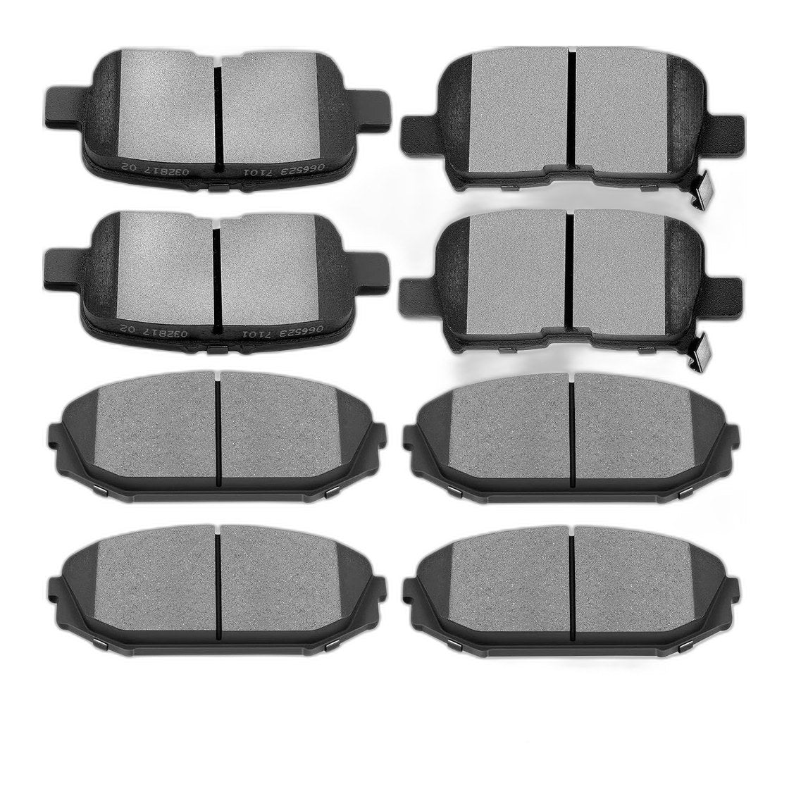 Front Rear Ceramic Brake Pads Set 8Pcs D793 D865 for Honda Odyssey Acura MDX