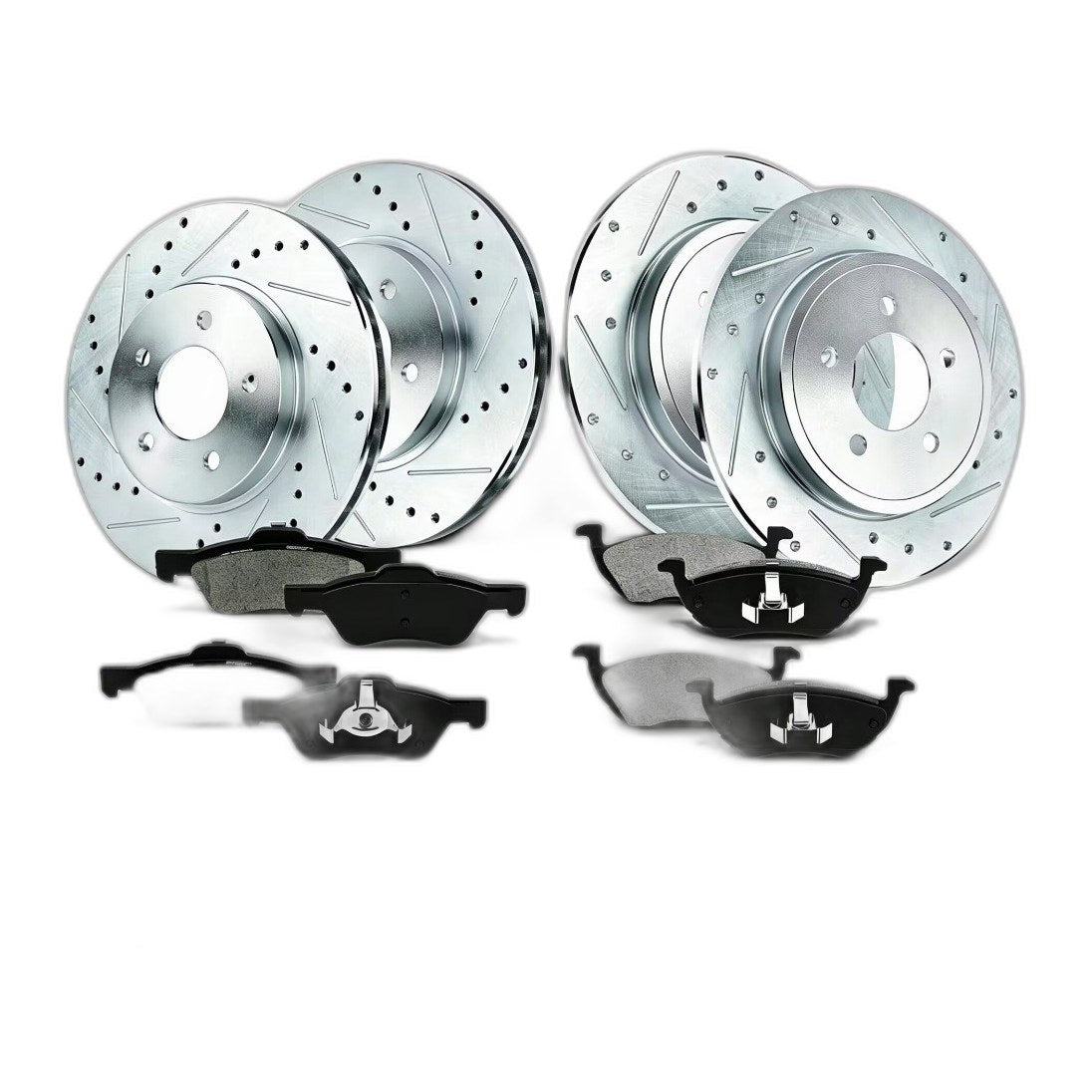 Front Rear Rotor Brake Pads for 2005 2006 2007 Ford Escape Mazda Tribute Mariner