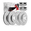 Front & Rear Brake Rotors Brake Pads Kit for 2018 2019 Ford Escape 2.0L