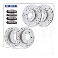 for Hyundai Veloster 2012-2016 Front and Rear Brake Rotors Pads Kit Brakes