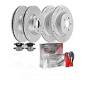 FWD Front Rear Disc Rotors Brake Pads Kit for 2017 2018 2019 Ford Escape