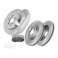Front Rear Brake Rotors Ceramic Pads Kit for 2011 - 2014 Lincoln MKX Ford Edge