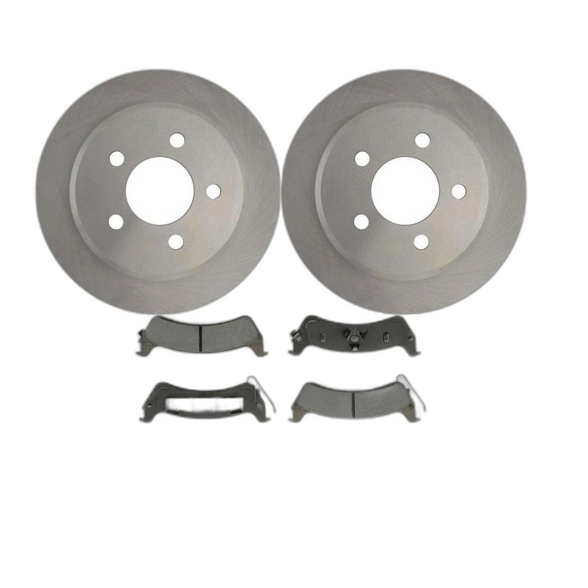 Rear Disc Brake Rotors Brake Pads Kit fits Jeep Grand Cherokee