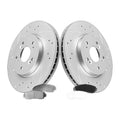Front Brake Kit 6 Piece 296mm Rotors Ceramic Pads Fits CR-V 2007-2011 All Models