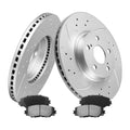 Front Brake Kit 6 Piece Rotors & Ceramic Pads for Corolla 2009-2018 275mm