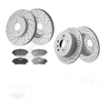 For 2004 - 2008 Toyota Solara Front Rear Disc Rotors Ceramic Brake Pads Kit