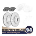 Front Rear Disc Rotors Ceramic Brake Pads for 2007 - 2009 Ford Edge Lincoln MKX