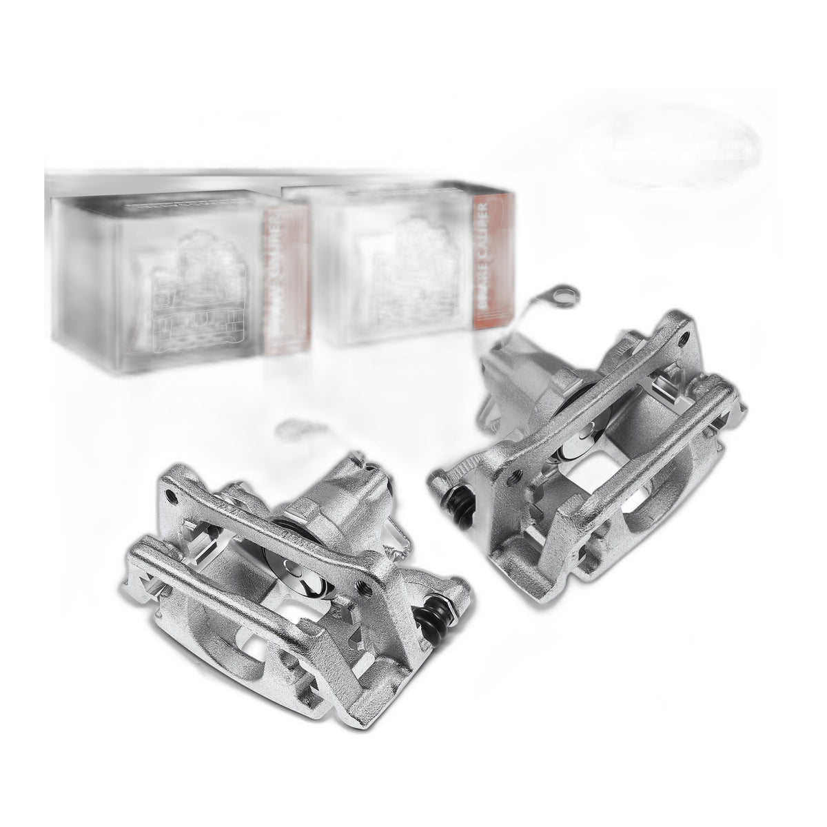 Pair Rear Brake Calipers with Bracket for Dodge Grand Caravan 12-16 Chrysler Ram