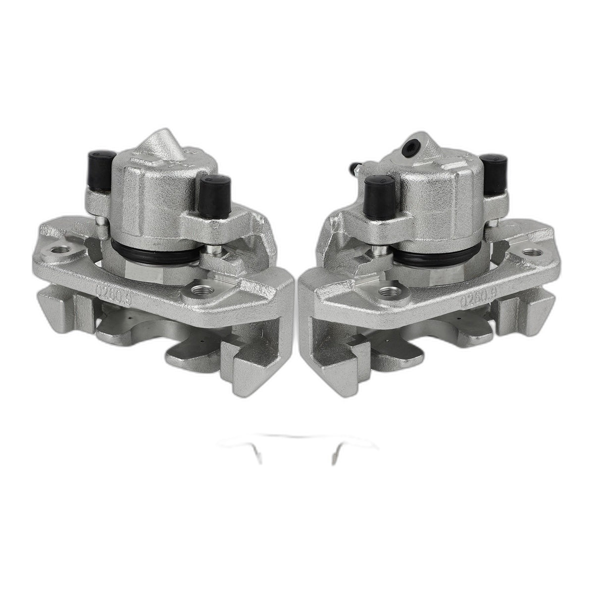 For Ford Escape Mazda Tribute Mercury Mariner Front Silver Brake Calipers Pair