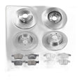 Front Rear Brake Rotors Ceramic Brake Pads Kit for Ford Fusion Lincoln MKZ 13-20