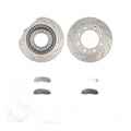 Front Drilled Slotted Brake Rotors & Pads 6 Piece Kit Fits 2005-2010 Ford F-250