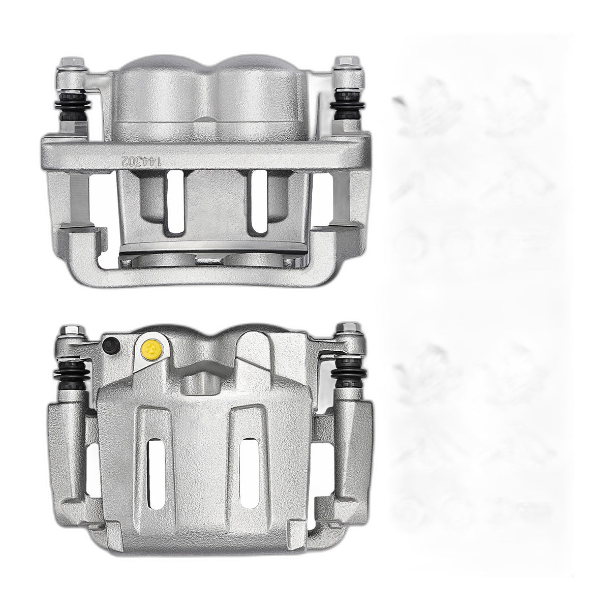 Pair Front Brake Calipers w/Brackets Fits 2005-2007 Ford F-250 Super Duty 6.0L