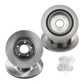 Front Rear Brake Pads and Rotors Kit 2008-2013 Nissan Rogue 11.65 11.5 Inch