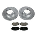 6 Lug Front Brake Rotors Ceramic Brake Pads Kit For Toyota Tacoma 2005-2020 2021