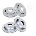 Front Rear Drilled Slotted Rotors Brake Pads Kit for 2012 2013-2019 Ford F-150