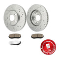 6PC Drilled Front Brake Rotors & Pads Kit Fits 07-09 Ford Edge 07-09 Lincoln MKX