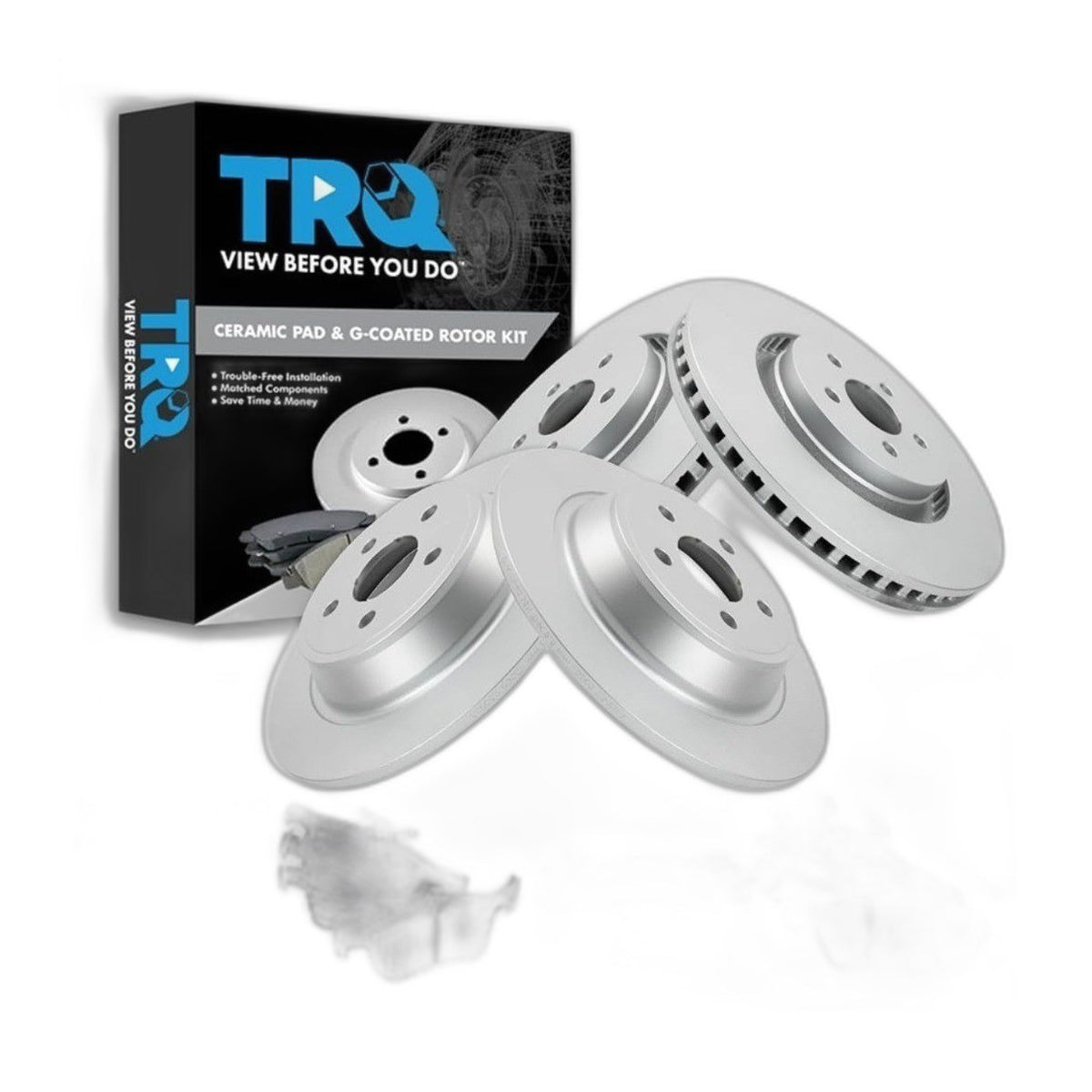 TRQ BKA27440 Ford Edge Lincoln MKX Nautilus Front Rear Brake Rotor Pad Kit
