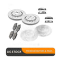 Front and Rear Brake Rotors Pads Kit for Ford Explorer Flex Lincolin Mks Mkt