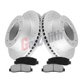 4WD Front Brake Rotors and Brakes Pads Kit for Ford F-250 F-350 F-450 Super Duty