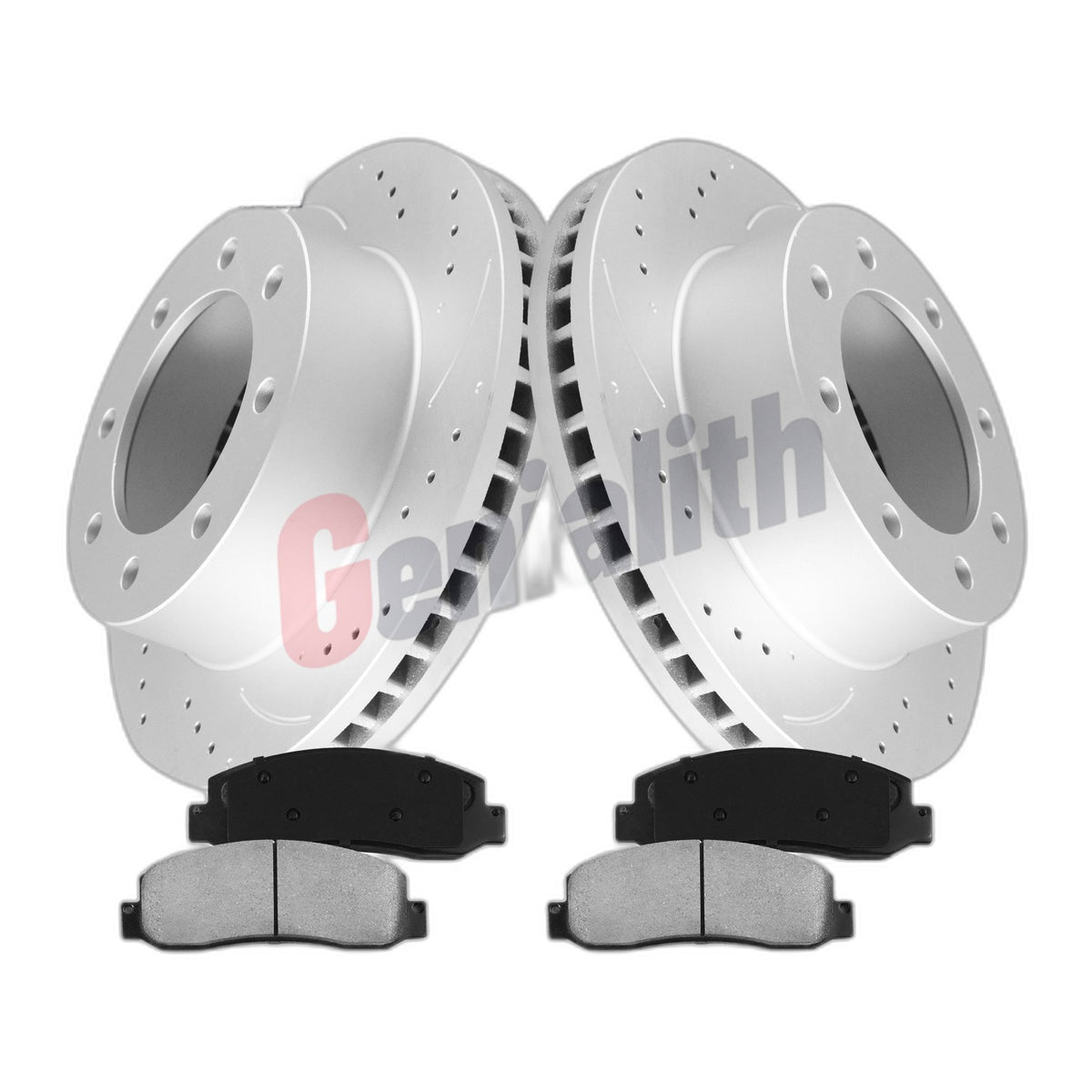 4WD Front Brake Rotors and Brakes Pads Kit for Ford F-250 F-350 F-450 Super Duty