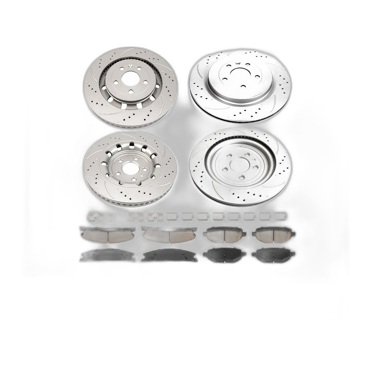 Front Rear Brake Rotors & Pads Fits 2015-2018 Ford Explorer 3.5L 2016-2017 3.5T