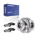 Rear Brake Rotors Ceramic Pads for Ford F-250 Super Duty 2012