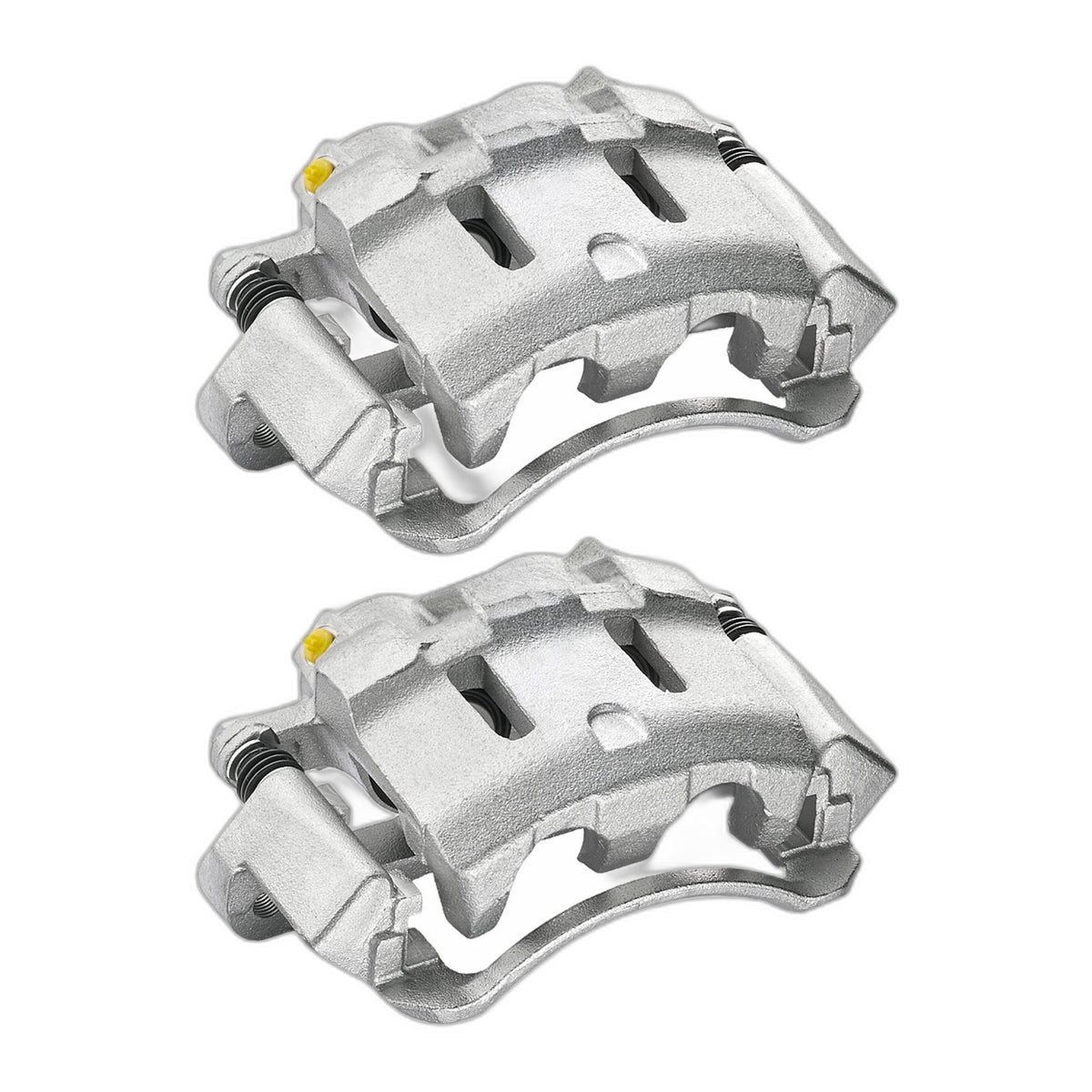 Pair Front Disc Brake Calipers with Bracket for 2003-2004 Ford F-250 6.0L