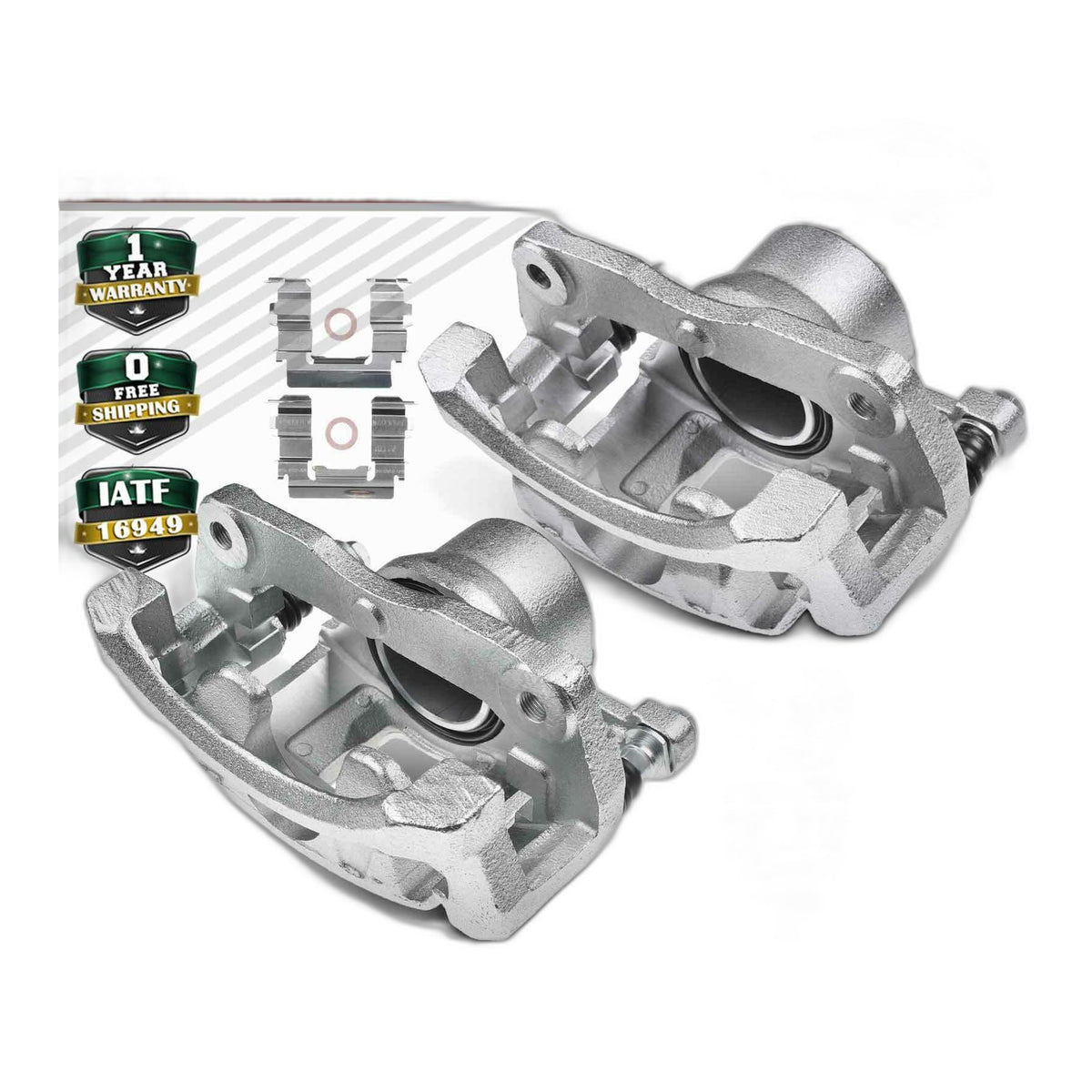 Pair Front Disc Brake Caliper with Bracket for Suzuki SX4 2007 2008 2009-2013