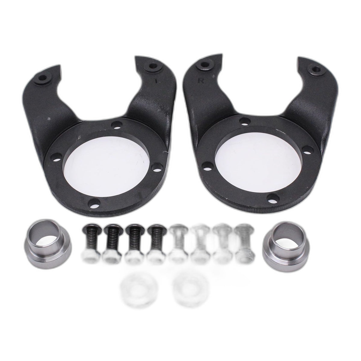 Pair Straight Axle Disc Brake Caliper Bracket with Hardware Set