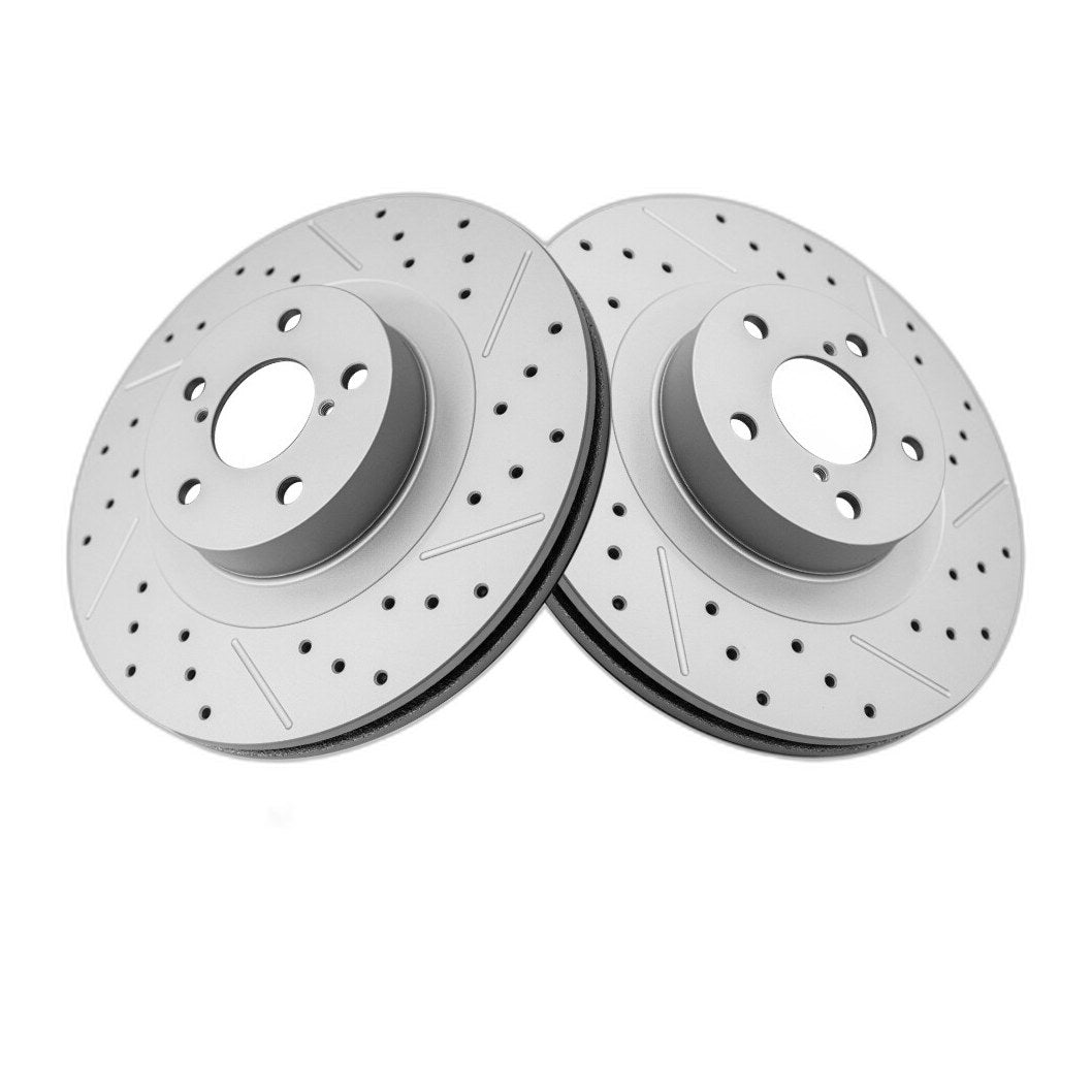 Front Drilled Brake Rotors Ceramic Pads Kit For Subaru Outback Forester Impreza