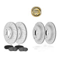 FWD Front Rear Disc Rotors Brake Pads for 2007 - 2009 Ford Edge Lincoln MKX