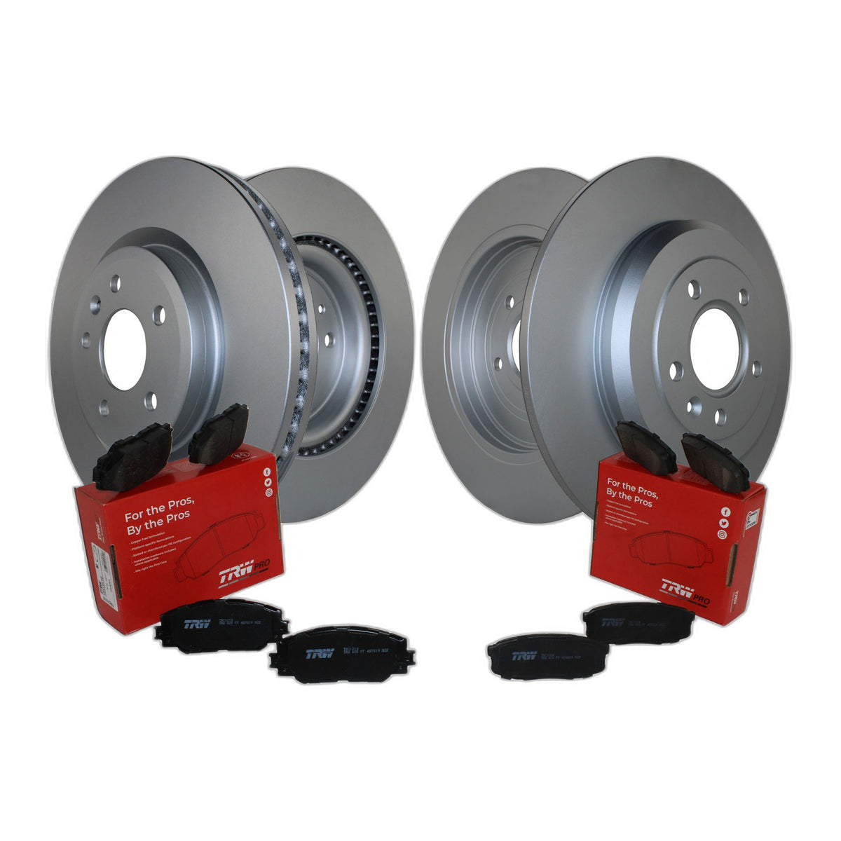 Front & Rear Brake Kit Disc Rotors TRW Pro Ceramic Pads For Ford Explorer Taurus