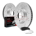 Front Disc Rotors & Brake Pads Kit for 2007 2008 2009 Hyundai Santa Fe