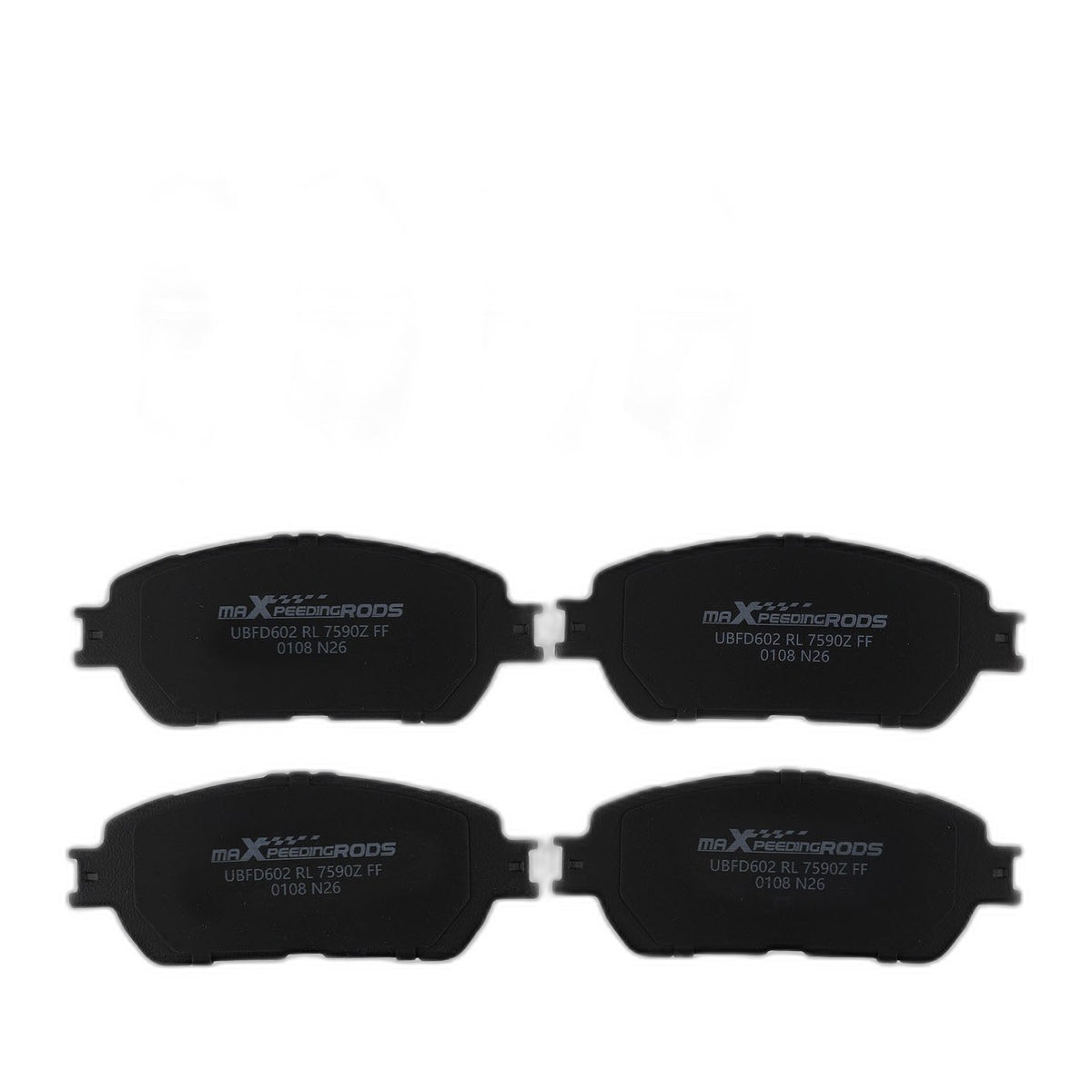 8pcs Front Rear Ceramic Brake Pads Set for Toyota Sienna 2004-2010 w/Hardwares