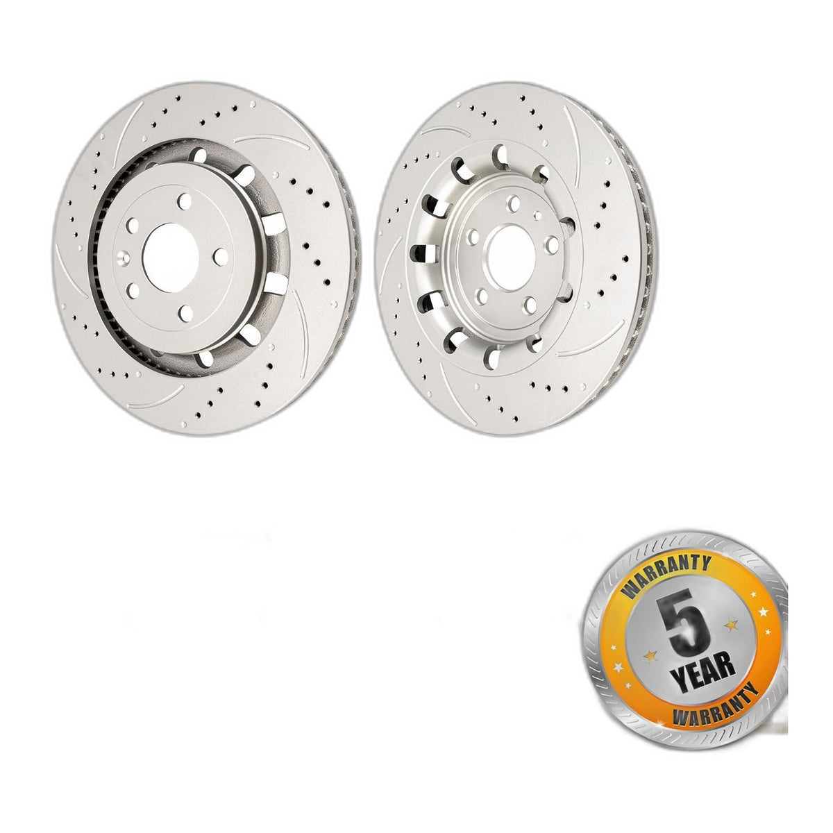 13.87" Front Drilled Brake Rotors & Ceramic Pads Kit for 13-19 Ford Explorer