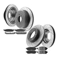 For Ford F-150 Brake Rotors with Pads Front Rear Disc Brake Kits 4WD 6 Lugs